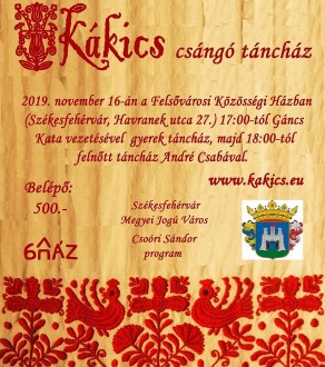 Gyimesi táncok a Kákics táncházban szombaton a Felsővárosi Közösségi Házban